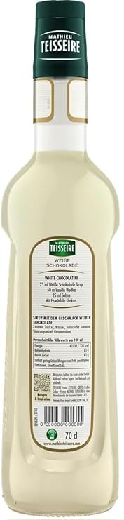 Mathieu Teisseire’s white Chocolate syrup